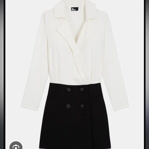 The Kooples Short Two-Tone Dress